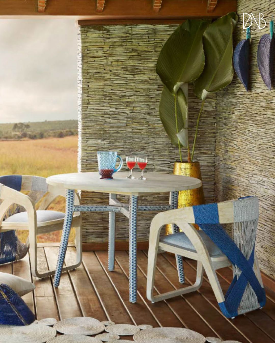 Compact and Stylish Space-Saving Outdoor Furniture: Stylish Chairs and Table Set